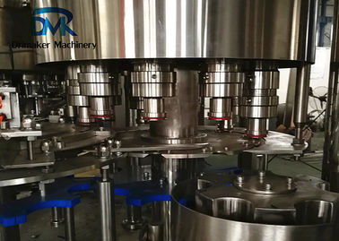 Máy đóng chai Soda Nắp rót Isobaric Máy vặn nước uống có ga