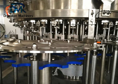 Máy đóng chai Soda Nắp rót Isobaric Máy vặn nước uống có ga