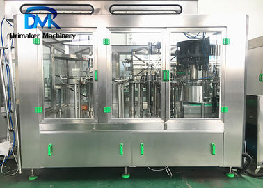 Máy đóng chai Soda Nắp rót Isobaric Máy vặn nước uống có ga